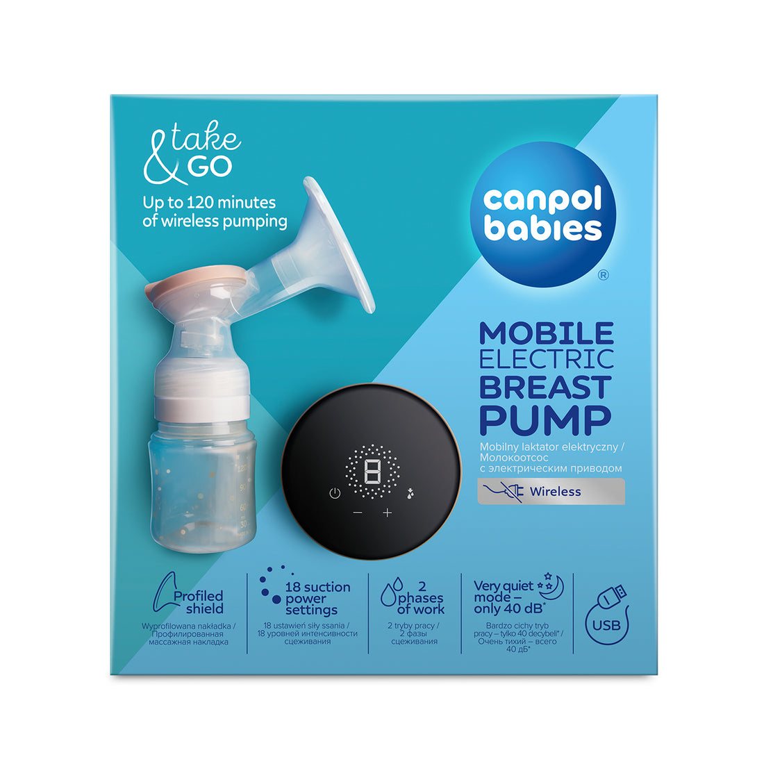 Canpol babies Mobile Electric Breast Pump Take&Go