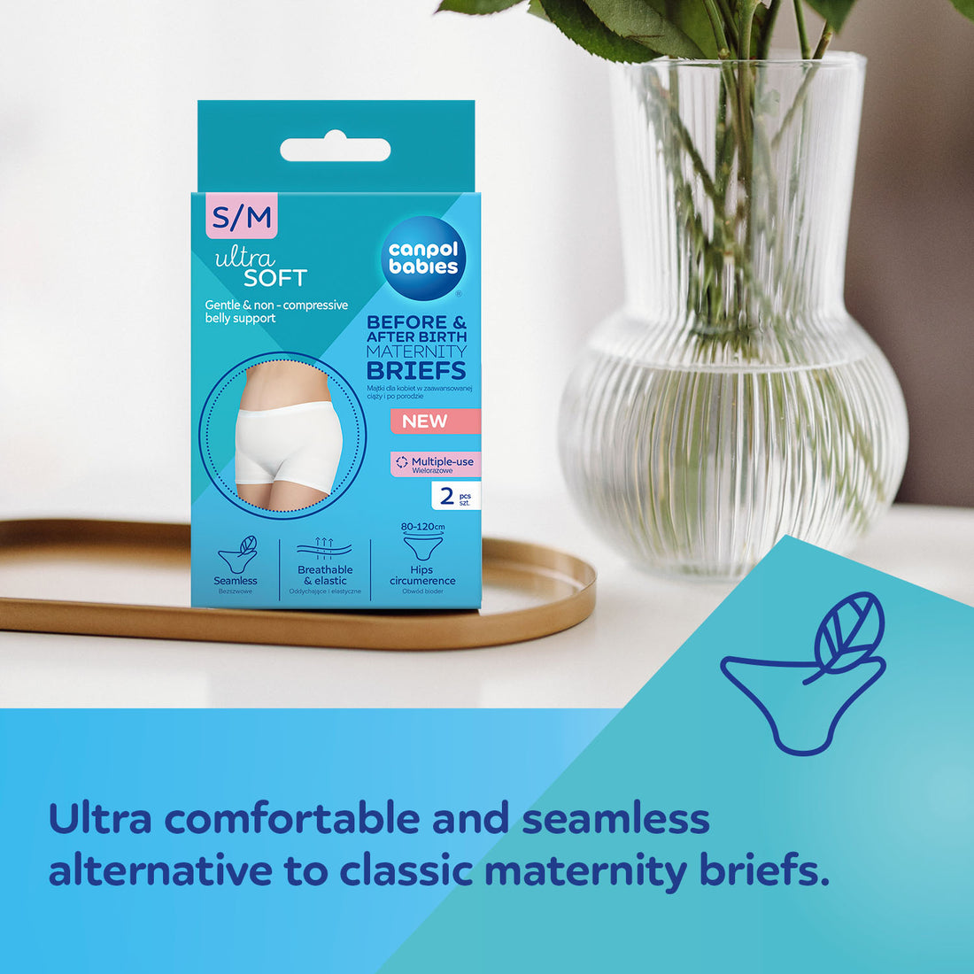 Canpol babies Maternity Briefs Before and After Birth 2 pcs S/M