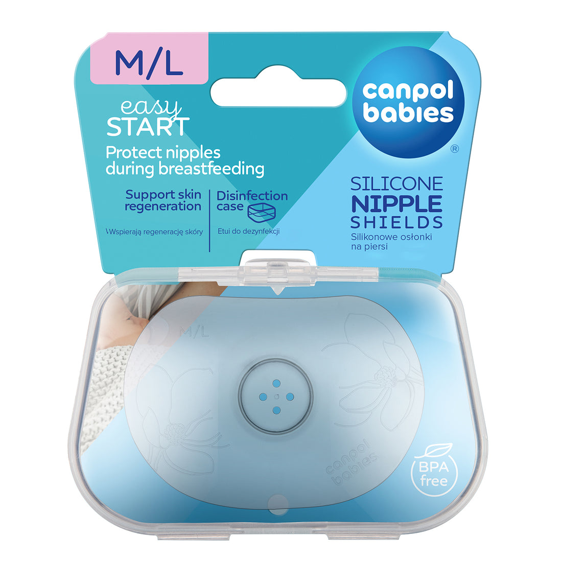 Canpol babies EasyStart Silicone Nipple Protectors M/L 2 pcs