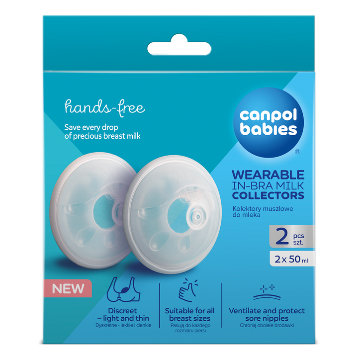 Canpol babies Wearable In-Bra Milk Collectors, 2 pcs