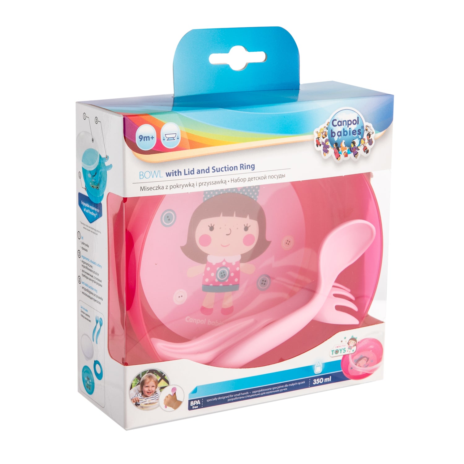 Canpol babies Bowl with Cutlery and Lid 350ml TOYS