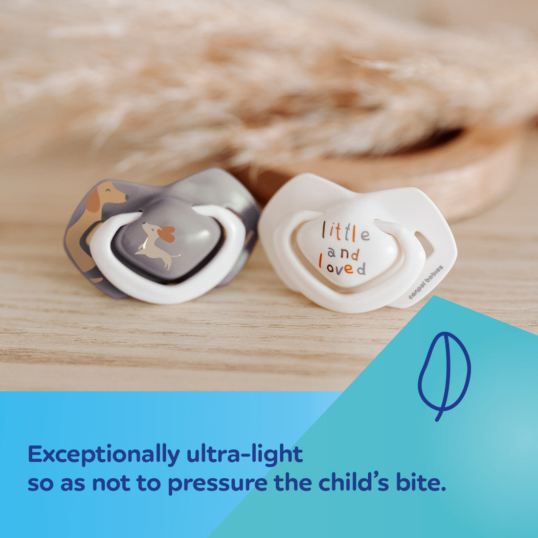 Canpol babies Silicone Soother Light touch 18m+ Symmetrical DOGS 2 pcs