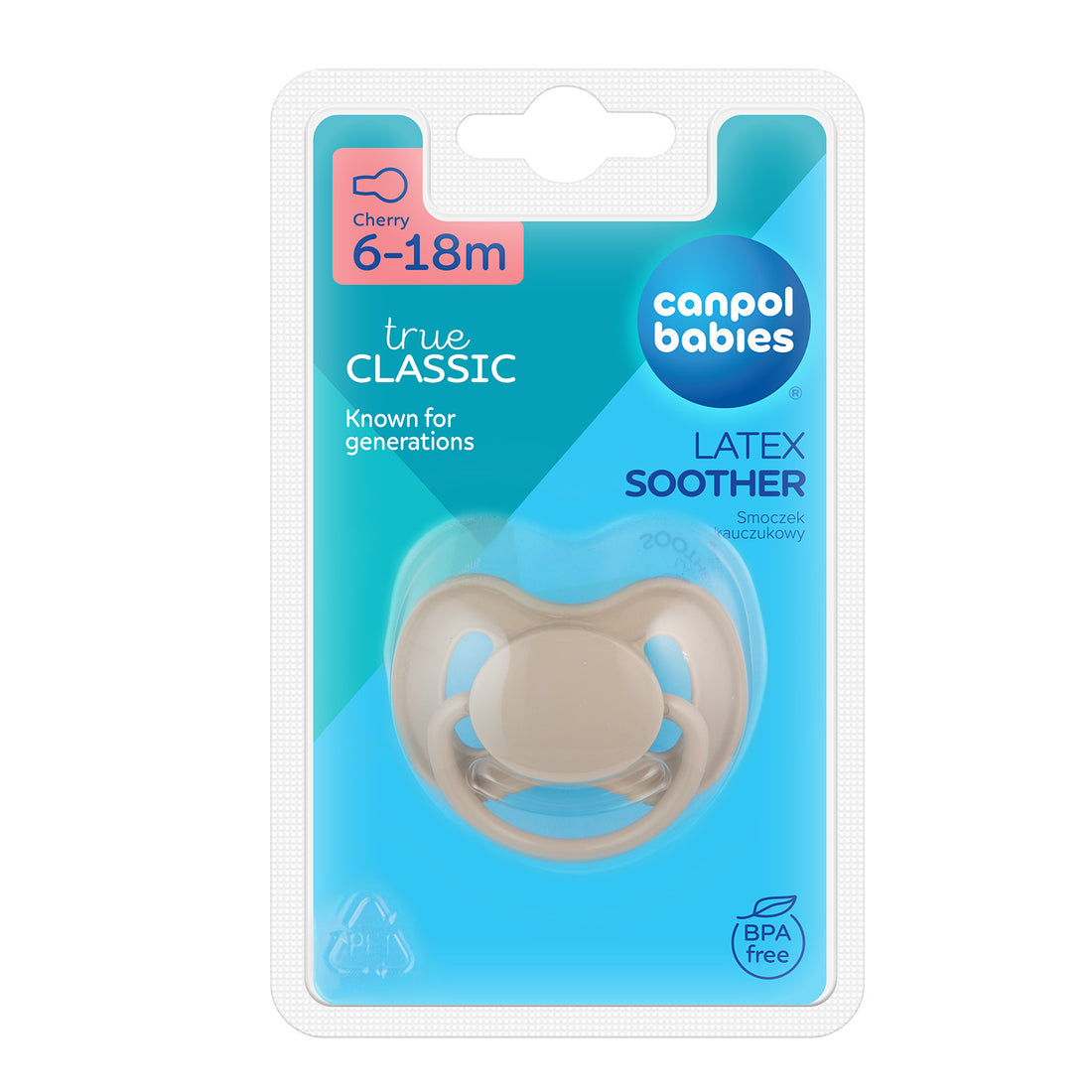 Canpol babies Latex Cherry Soother 6-18m NUDE