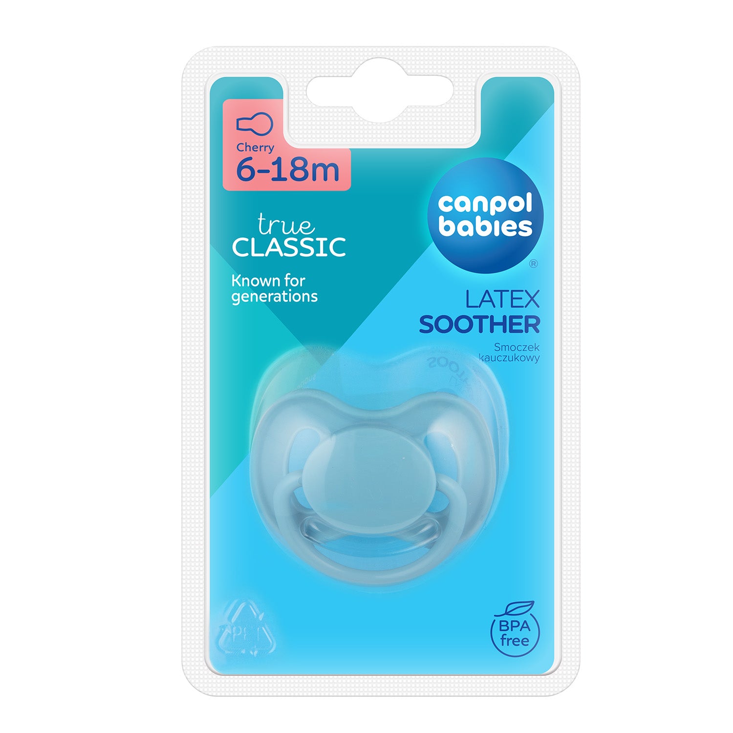 Canpol babies Latex Cherry Soother 6-18m blue