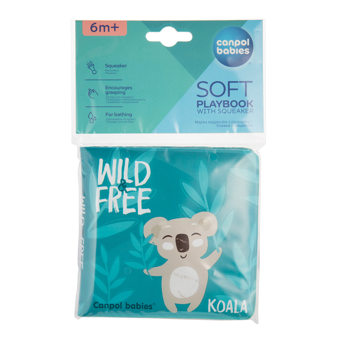 Canpol babies Soft Book With Squeaker (3 designs)