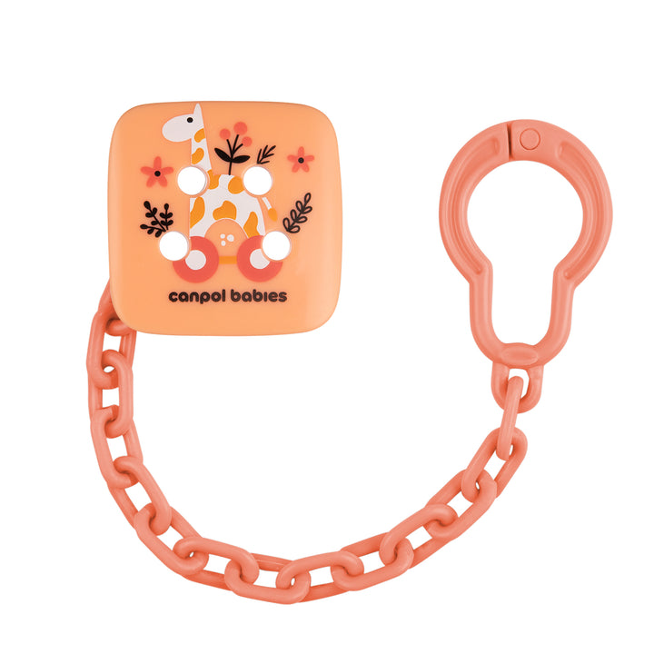 Canpol babies Soother Holder TOYS coral