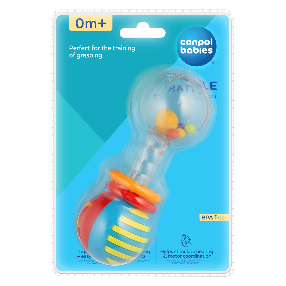 Canpol babies Clicking Rattle with BALLS