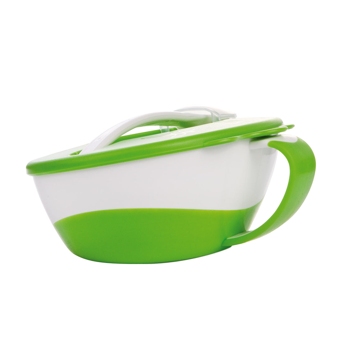 Canpol babies Bowl with Spoon and Lid 350ml LITTLE COW GREEN