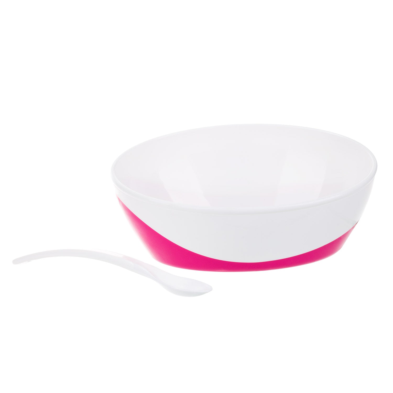 Canpol babies Bowl with Spoon and Lid 350ml LITTLE COW PINK