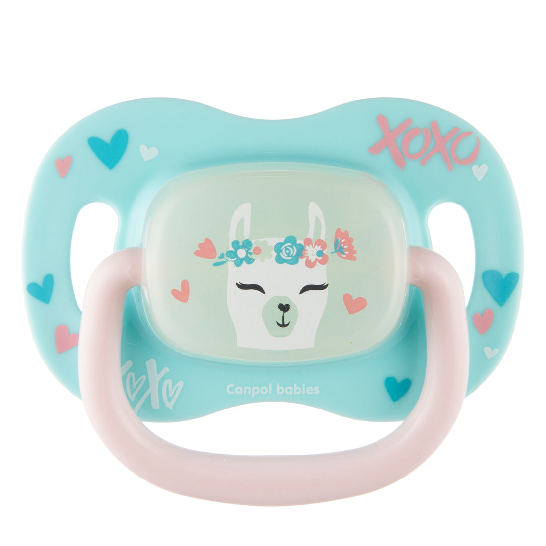 Canpol babies Silicone Symmetrical Soother 18m+ EXOTIC (lama)