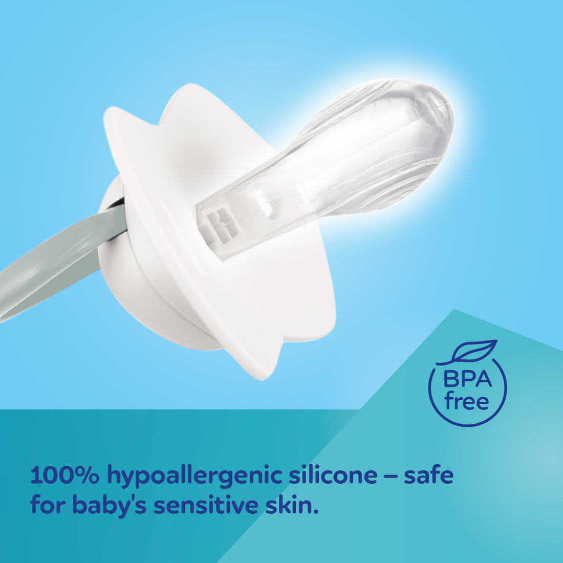 Canpol babies Silicone Symmetrical Soother 18m+ BabiesBoo white 2 psc