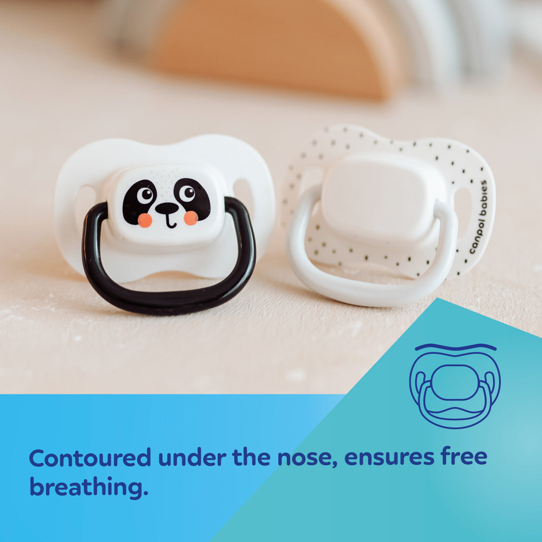 Canpol babies Silicone Symmetrical Soother 18m+ BabiesBoo orange 2 psc