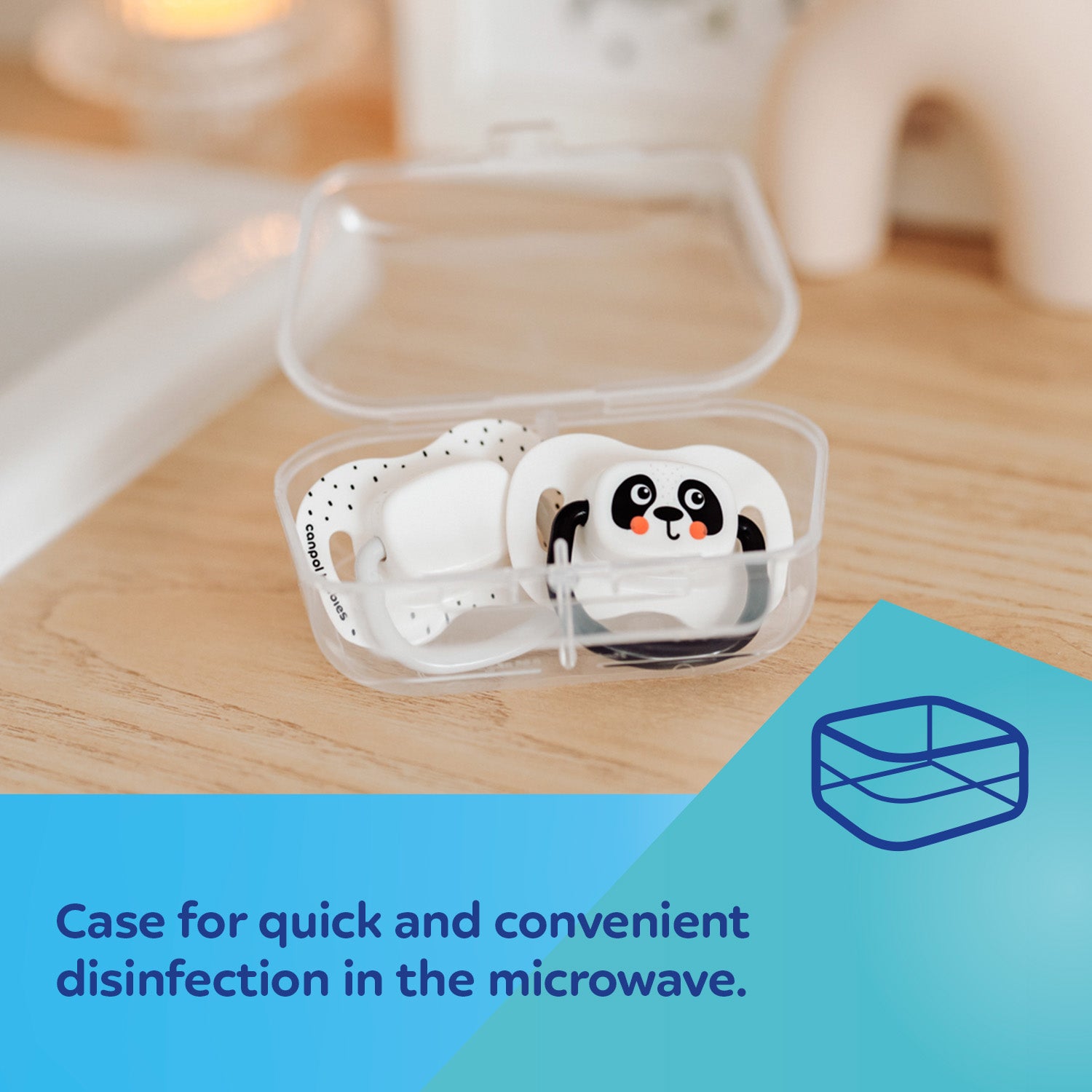 Canpol babies Silicone Symmetrical Soother 18m+ BabiesBoo white 2 psc