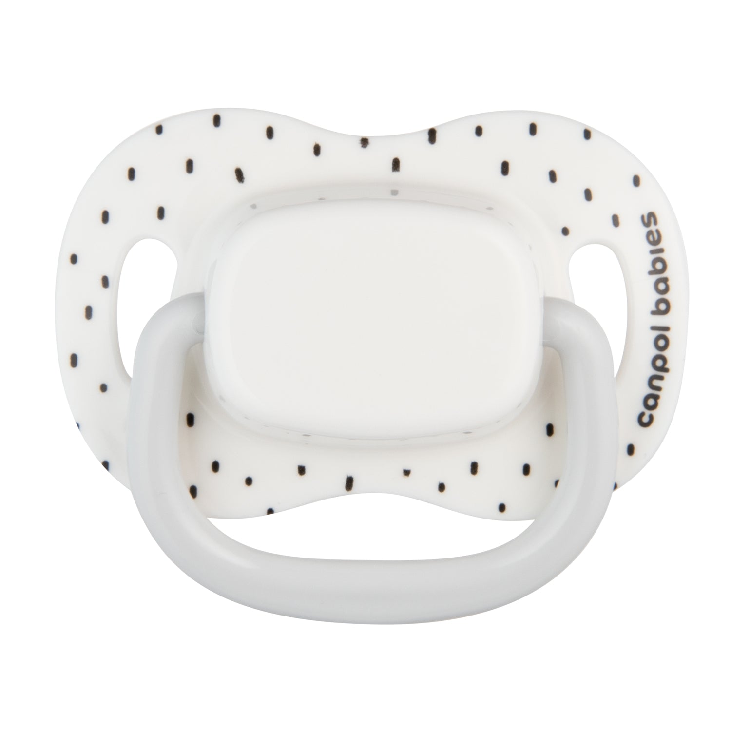 Canpol babies Silicone Symmetrical Soother 18m+ BabiesBoo white 2 psc