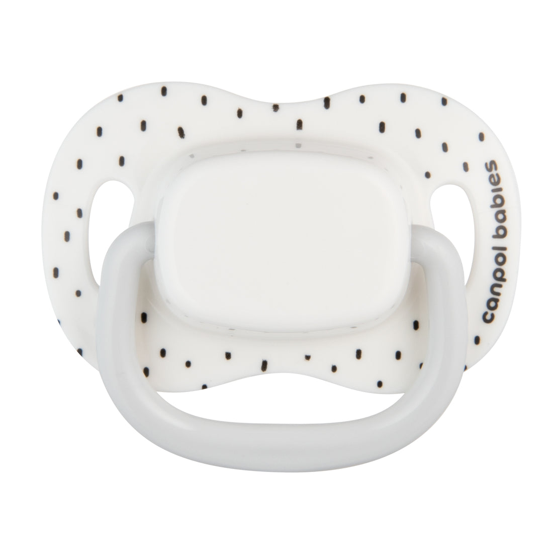 Canpol babies Silicone Symmetrical Soother 18m+ BabiesBoo white 2 psc