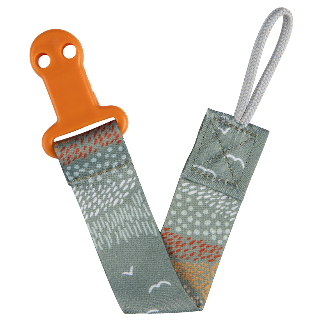 Canpol babies Soother Clip with Ribbon MOUNTAINS green