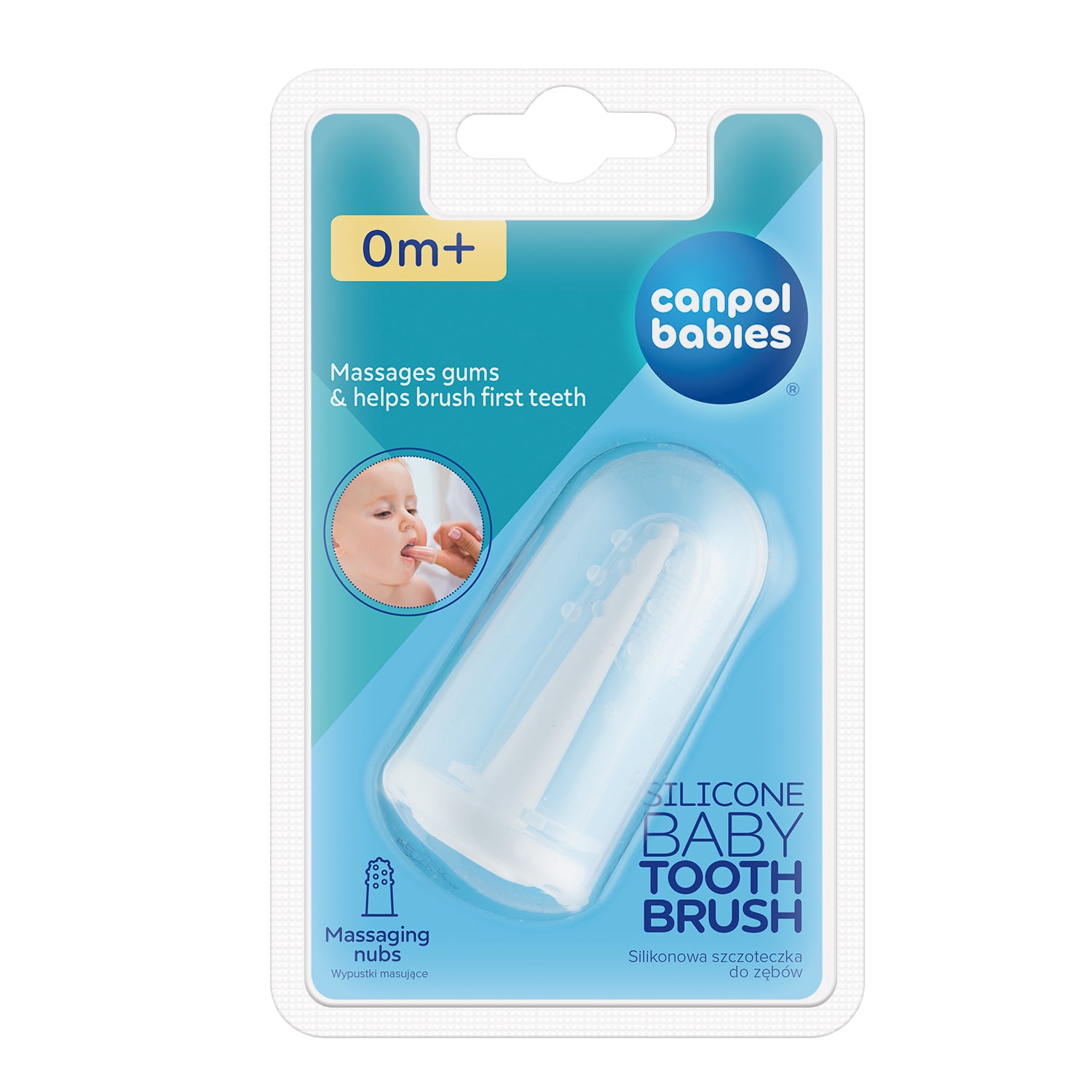 Canpol babies Silicone Toothbrush for Gums and Teeth with Case