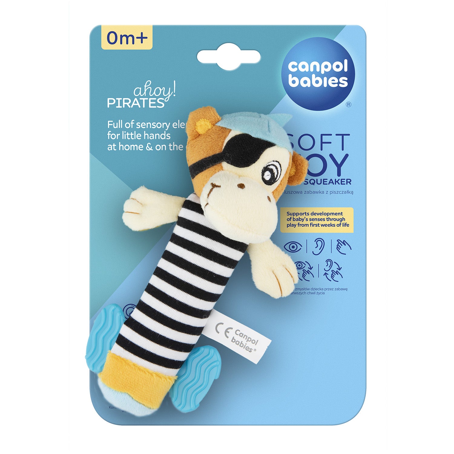 Canpol babies Soft Toy with Squeaker 0+ PIRATES