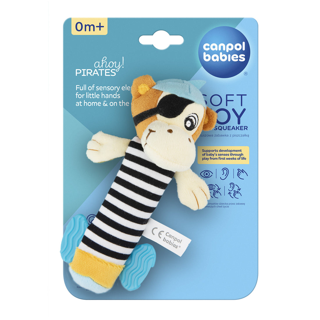 Canpol babies Soft Toy with Squeaker 0+ PIRATES