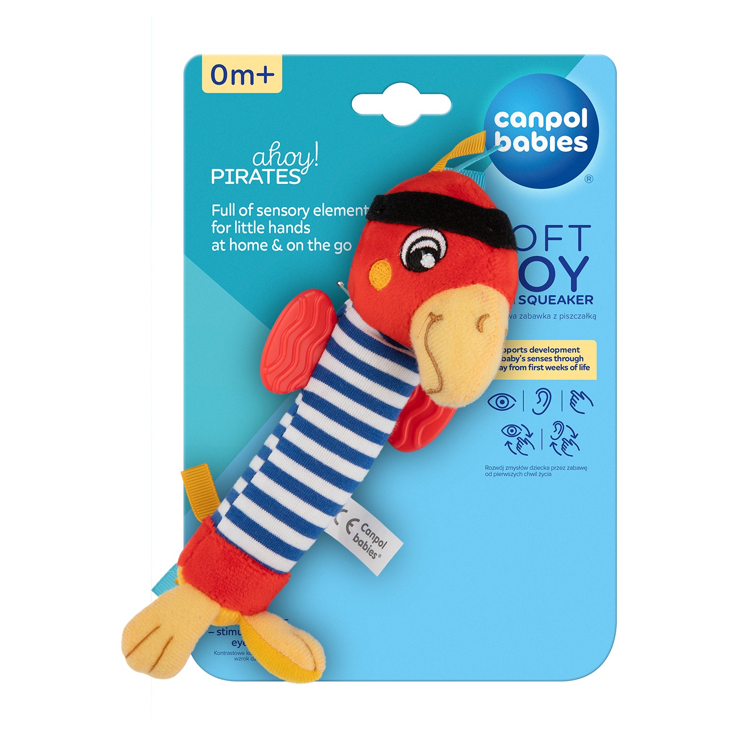 Canpol babies Soft Toy with Squeaker 0+ PIRATES