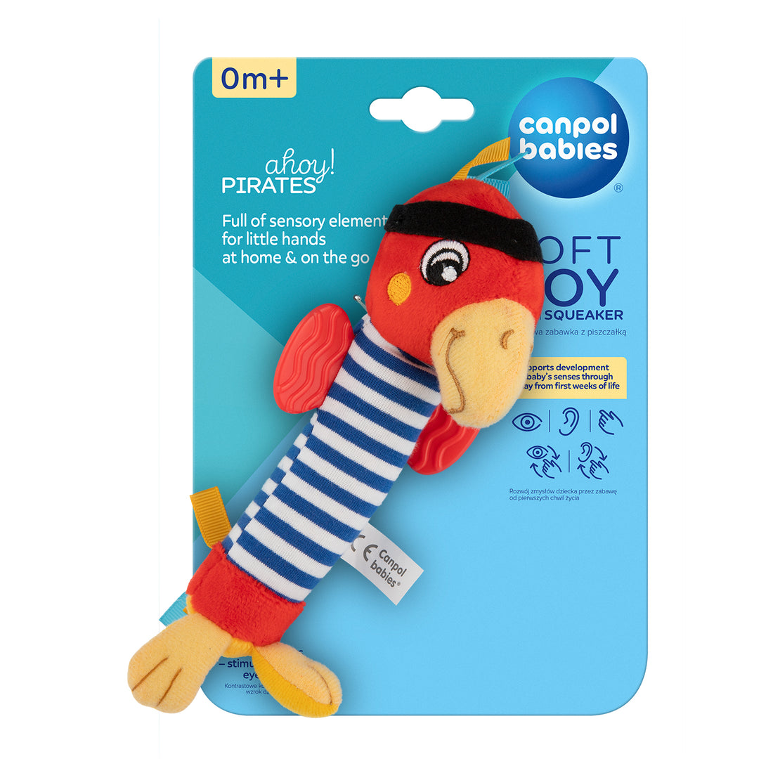 Canpol babies Soft Toy with Squeaker 0+ PIRATES