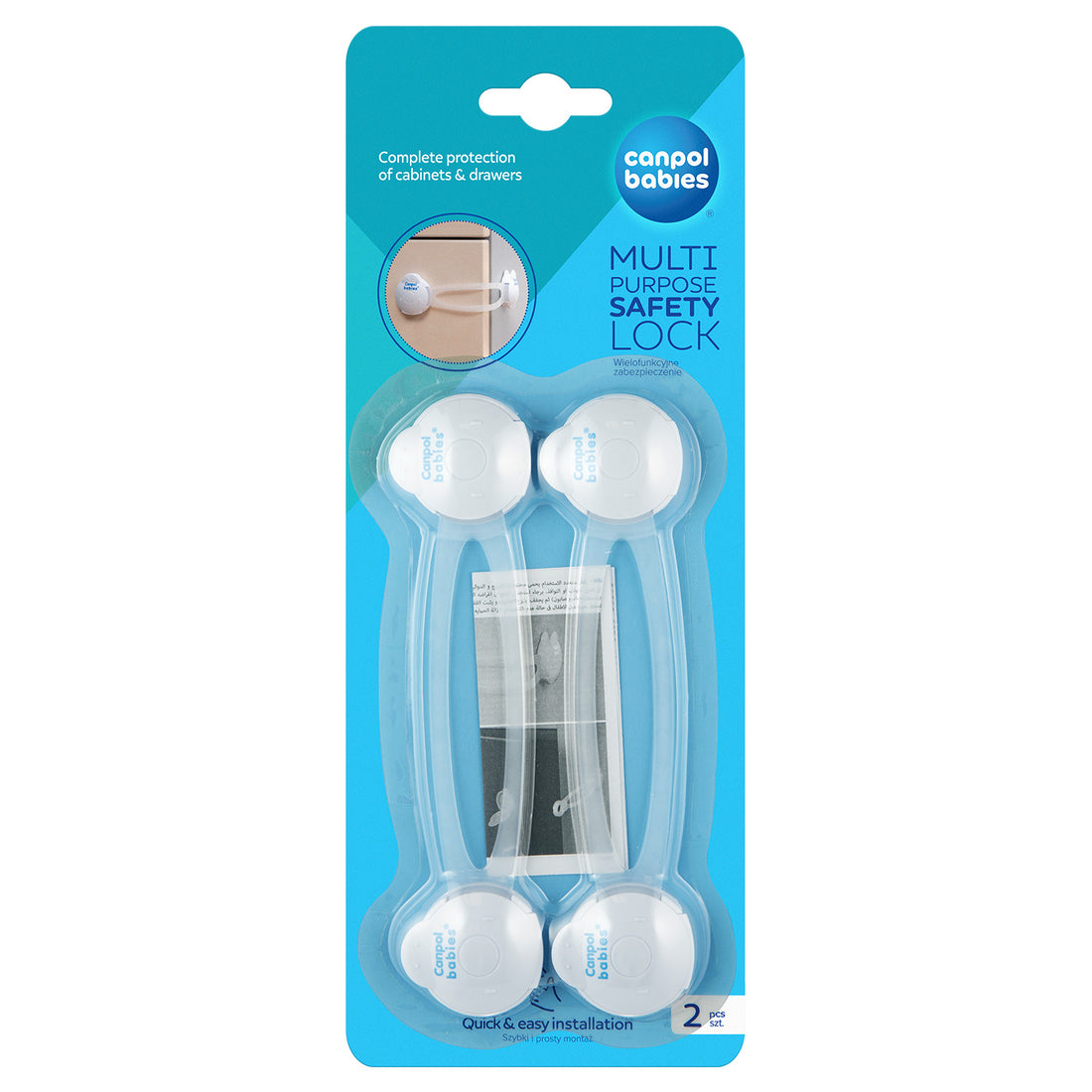Canpol babies Multi Purpose Safety Lock Long 2 pcs