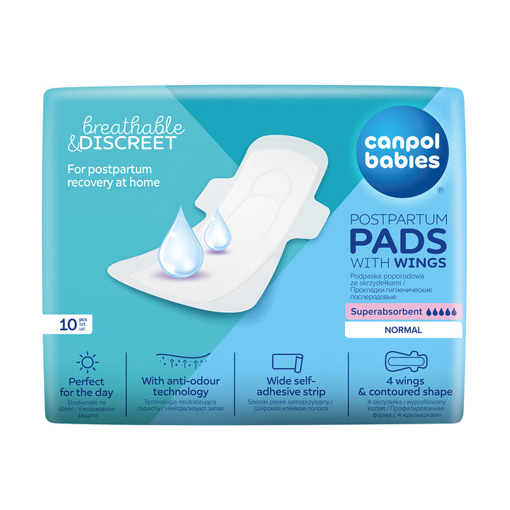 Canpol babies Discreet Postpartum Pads With Wings Day