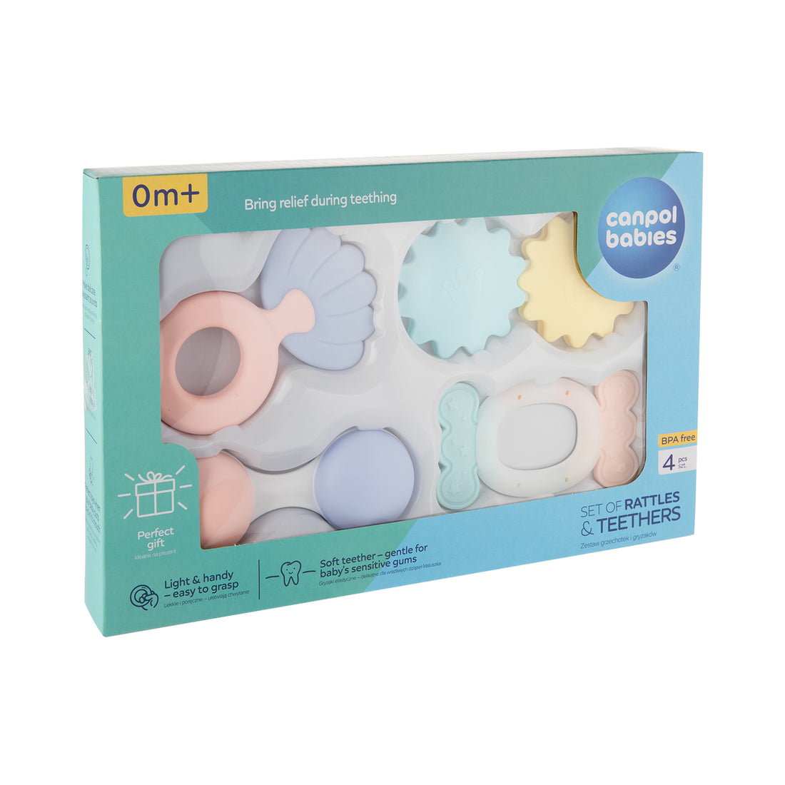 Canpol babies First Rattles Set PASTEL