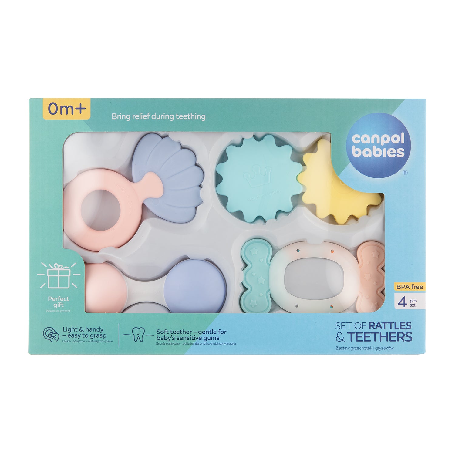 Canpol babies First Rattles Set PASTEL