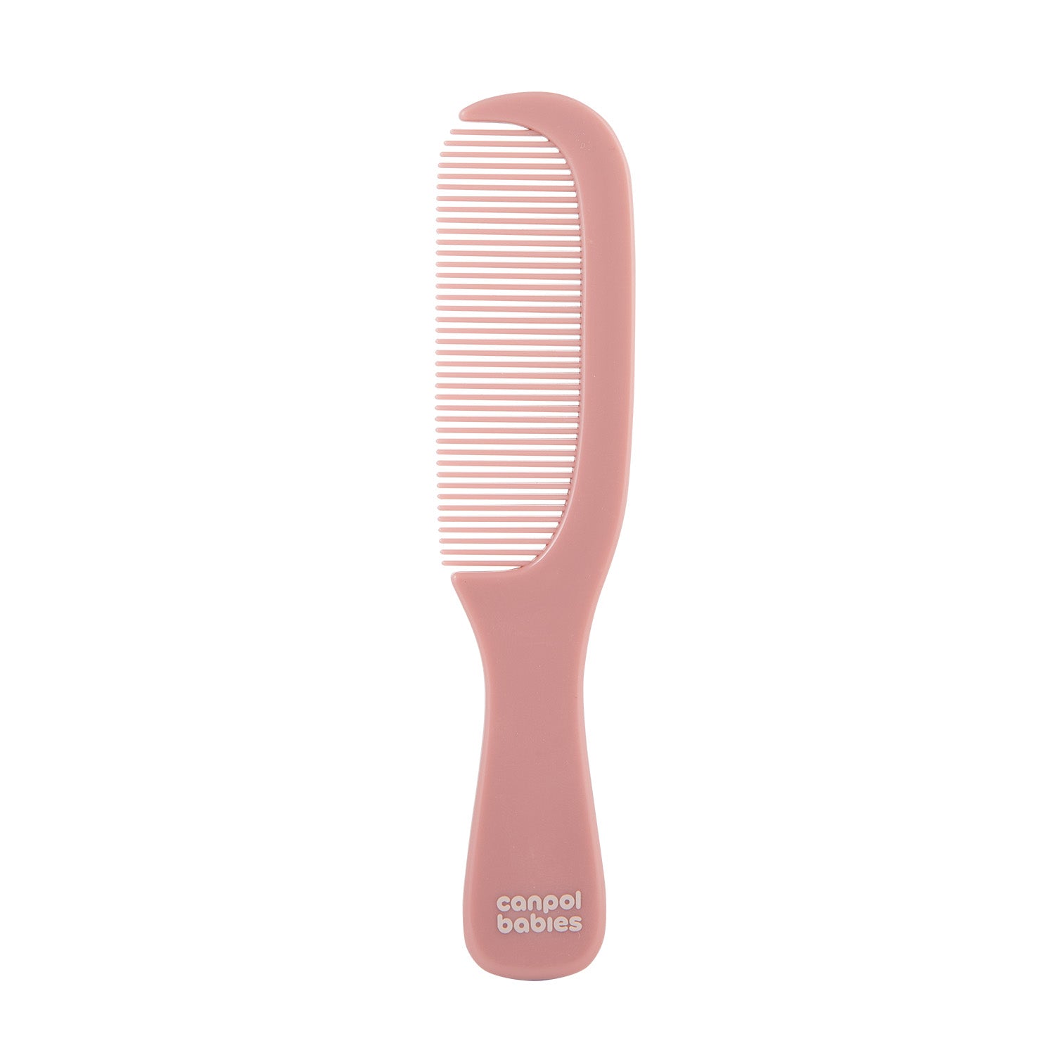 Canpol babies Brush and Comb with Natural Bristles GOLD pink