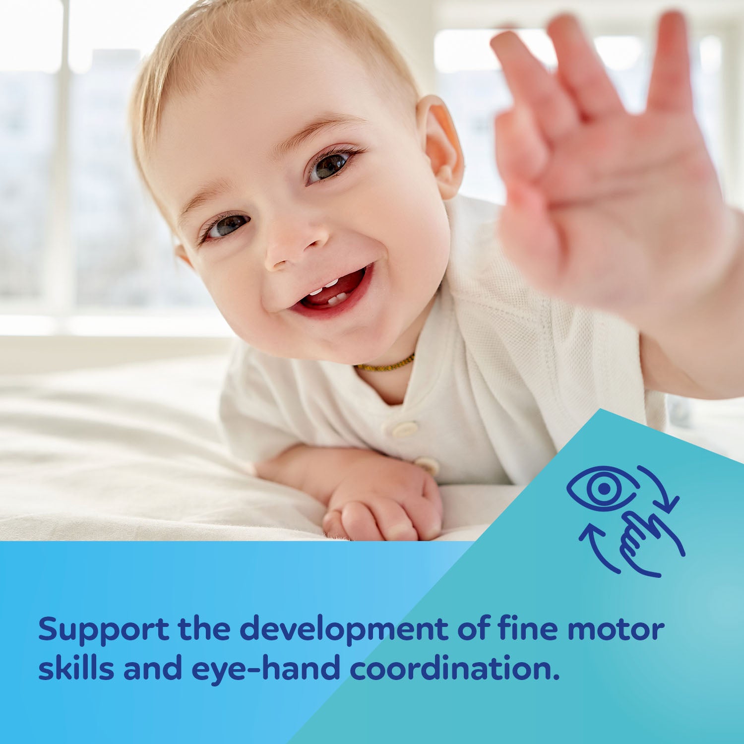 Canpol babies Wooden-Silicone Teether for Babies CRAB