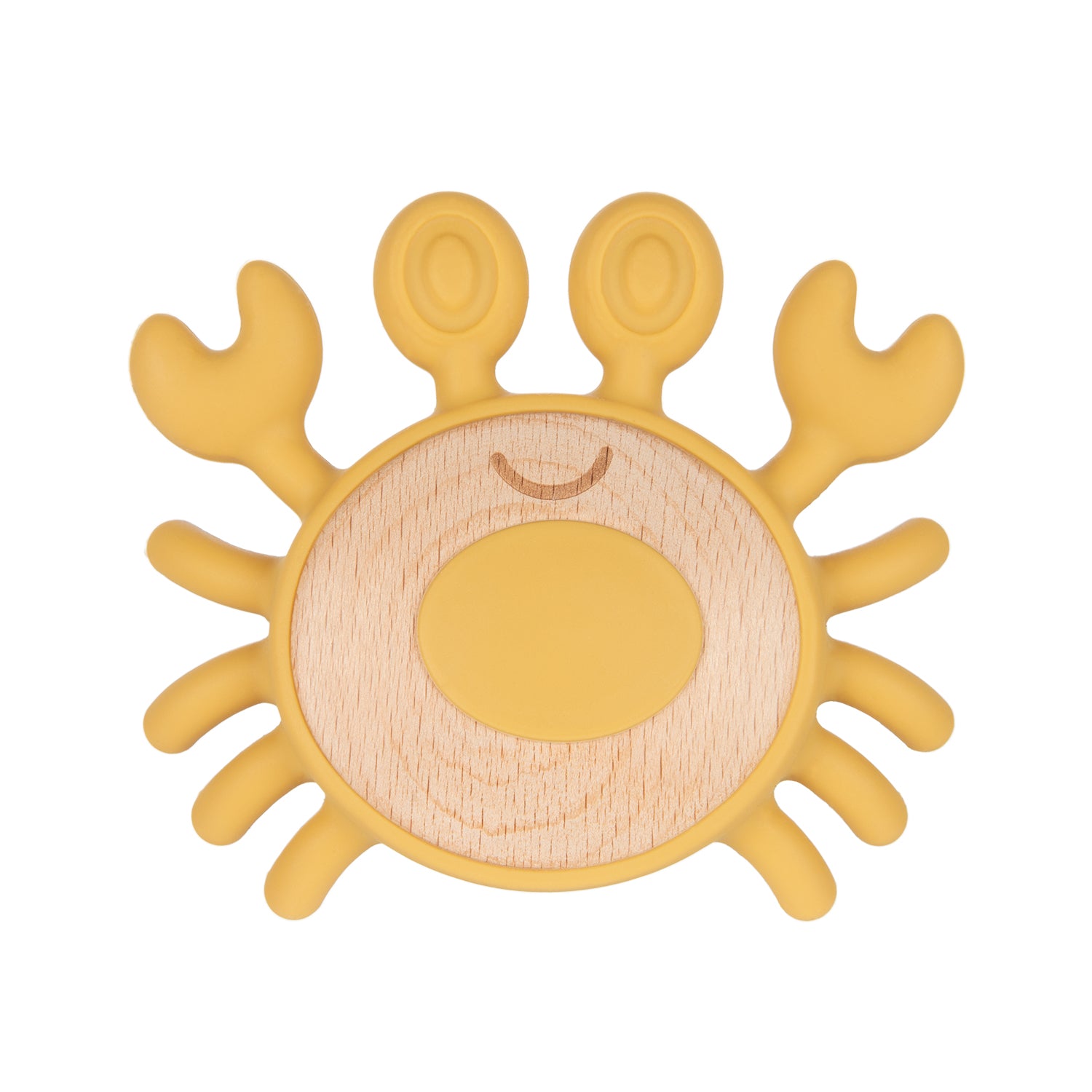 Canpol babies Wooden-Silicone Teether for Babies CRAB