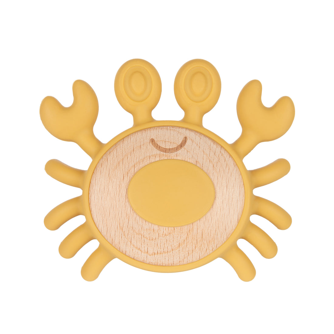 Canpol babies Wooden-Silicone Teether for Babies CRAB