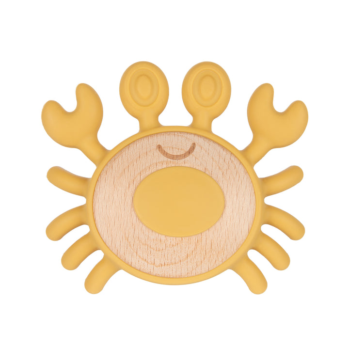 Canpol babies Wooden-Silicone Teether for Babies CRAB